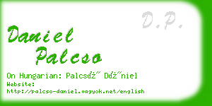 daniel palcso business card